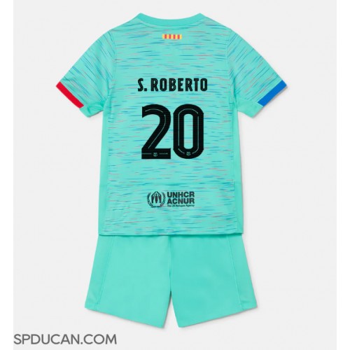 Dječji Nogometni Dres Barcelona Sergi Roberto #20 Rezervni 2023-24 Kratak Rukav (+ Kratke hlače)